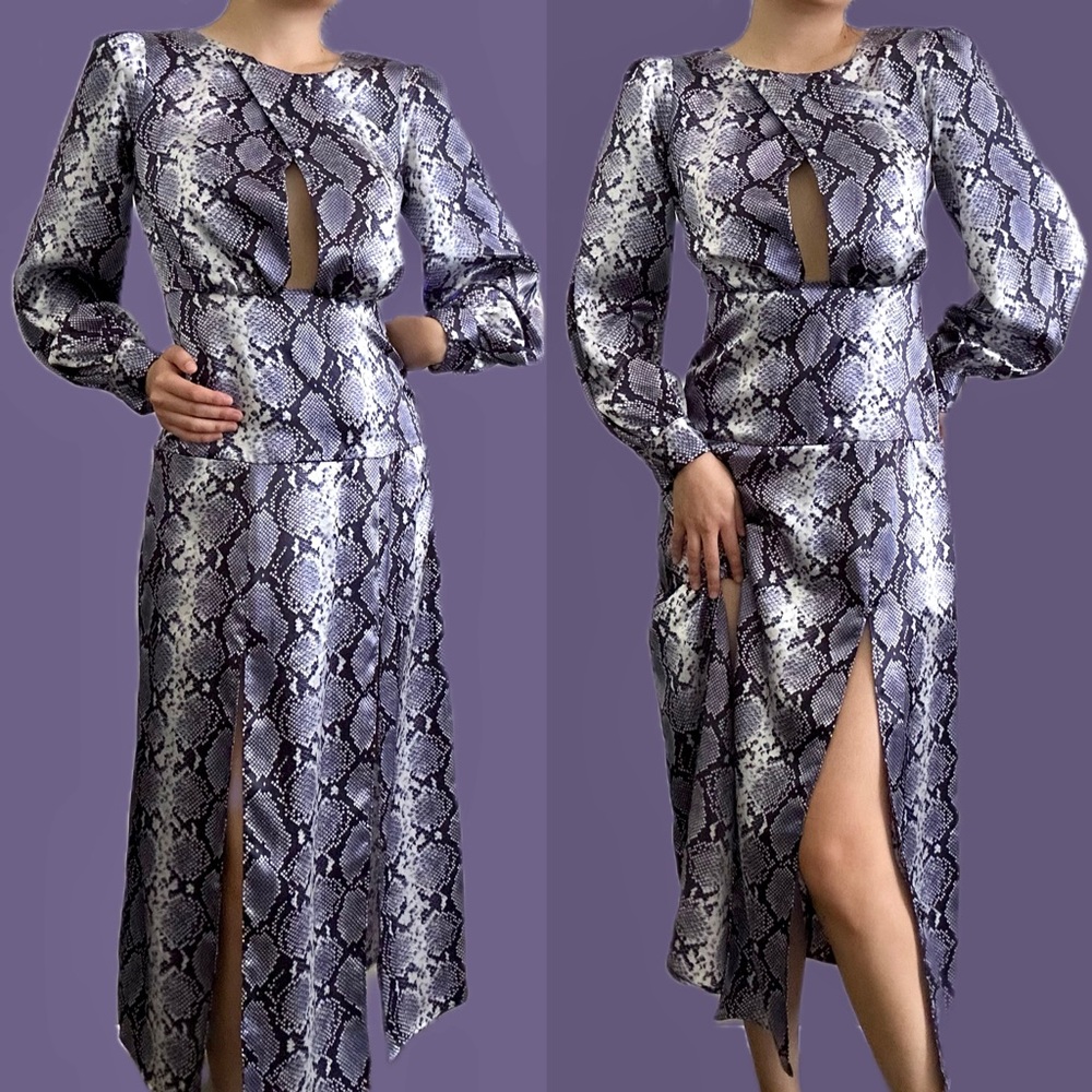 🎄FIRM PRICE🎄 Top shop Snake Cutout Midi Dress - Picture 4 of 16